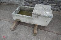 SINGLE CONCRETE WATER TROUGH