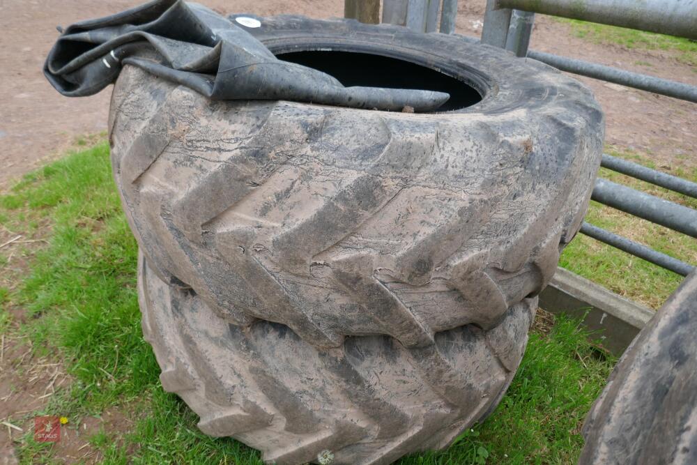 2 MITCHELIN 460/70 MANITOU TYRES