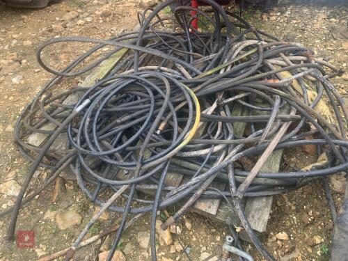 PALLET OF USED HYDRAULIC HOSES