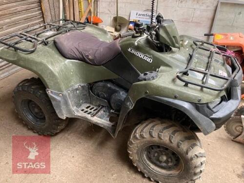 2016 SUZUKI 500 4X4 KINGQUAD QUAD BIKE