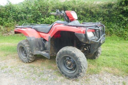 2018 HONDA TRX 500FM QUAD BIKE