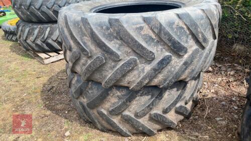 2 MICHELIN TYRES 650/75R38