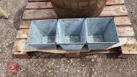3 SECTION GALVANISED PLANTER