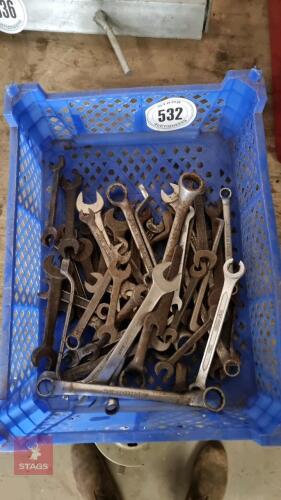 BOX OF SPANNERS