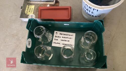 5 REPLACEMENT GLASS MANTLES