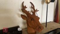 CAST IRON STAGS HEAD - 2