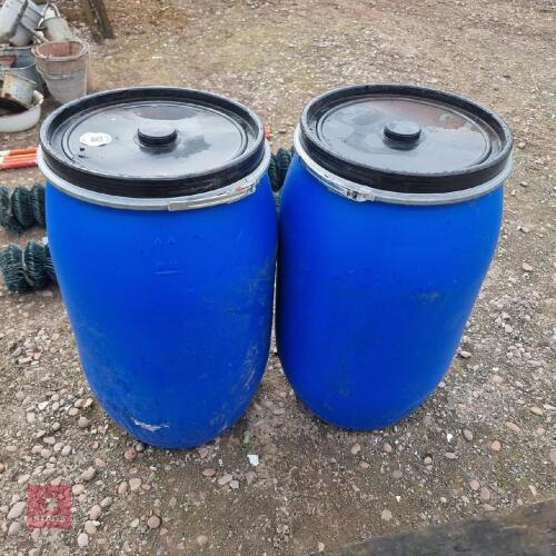 2 BLUE DRUMS