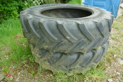 PAIR OF 460/85 R38 TYRES