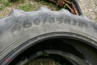 PAIR OF 460/85 R38 TYRES - 2