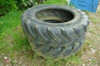 PAIR OF 460/85 R38 TYRES - 3