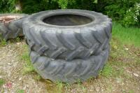 PAIR OF 460/85 R38 TYRES - 5