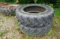 PAIR OF 460/85 R38 TYRES - 8