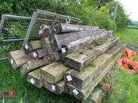 17 8FT RAILWAY SLEEPERS - 4