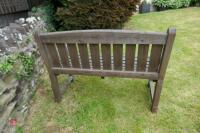 WOODEN GARDEN BENCH - 5