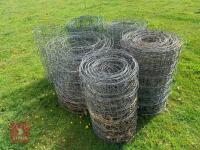 6 ROLLS OF USED PIG NETTING - 2