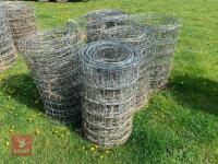 6 ROLLS OF USED PIG NETTING - 2