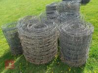 6 ROLLS OF USED PIG NETTING