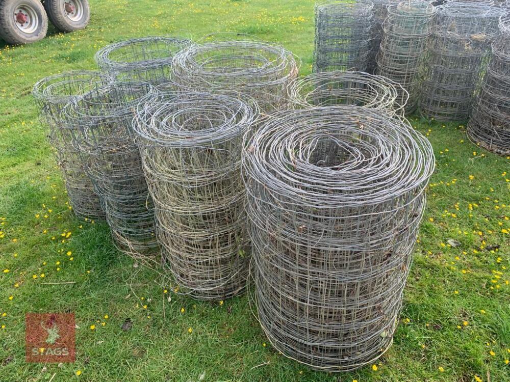 7 ROLLS OF USED PIG NETTING