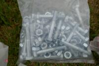 TUB OF MIXED NUTS, BOLTS AND NAILS - 3