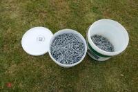 2 TUBS OF FENCING STAPLES