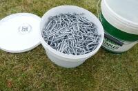 2 TUBS OF FENCING STAPLES - 2