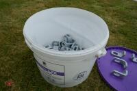 TUB OF BOLT ON SHEEP HURDLE LUGS - 4