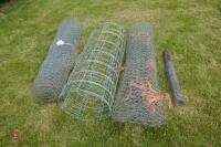 4 PART ROLLS OF WIRE NETTING - 3