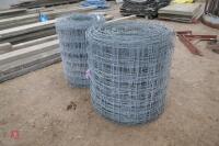 2 PART ROLLS OF STOCK FENCING WIRE - 2