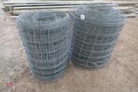 2 PART ROLLS OF STOCK FENCING WIRE - 2