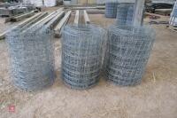 3 PART ROLLS OF STOCK FENCING WIRE - 2