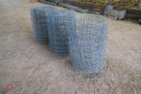 3 PART ROLLS OF STOCK FENCING WIRE - 3