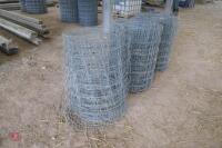 3 PART ROLLS OF STOCK FENCING WIRE - 4