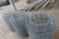 3 PART ROLLS OF STOCK FENCING WIRE - 6