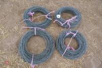 4 PART ROLLS OF BARBED WIRE - 2