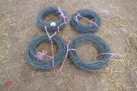 4 PART ROLLS OF BARBED WIRE - 3