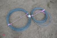 2 PART ROLLS OF ELECTRIC FENCE WIRE - 2