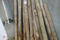 22 WOODEN FENCE POSTS - 4