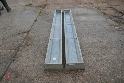 2 IAE GALV 9' GROUND TROUGHS