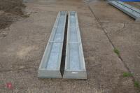 2 IAE GALV 9' GROUND TROUGHS - 4