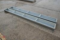 2 IAE 9' GALV GROUND TROUGHS - 3