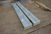 2 IAE 9' GALV GROUND TROUGHS - 4