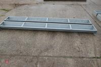 2 IAE 9' GALV GROUND TROUGHS - 2