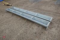 2 IAE 9' GALV GROUND TROUGHS - 5