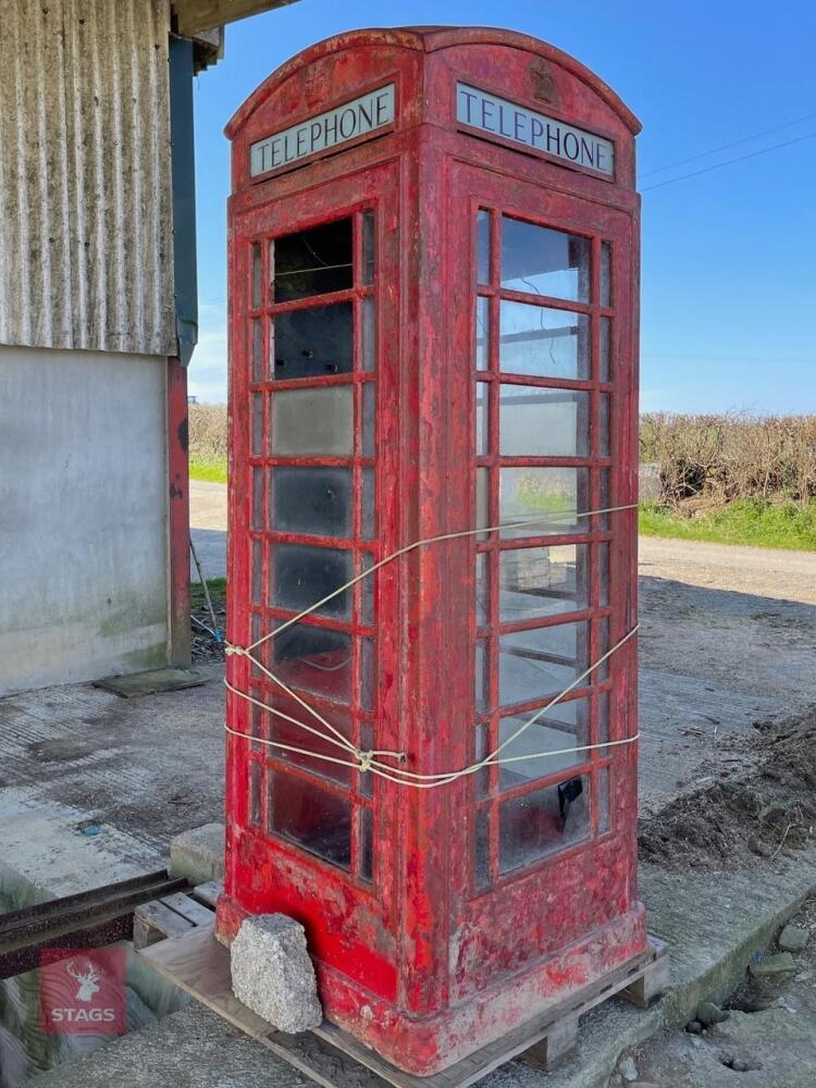 K6 RED TELEPHONE BOX