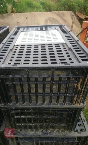 3 POULTRY/PHEASANT CRATES