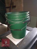 8 GREEN CALF BUCKETS