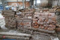 3 PALLETS OF RECLAIMED RED BRICKS