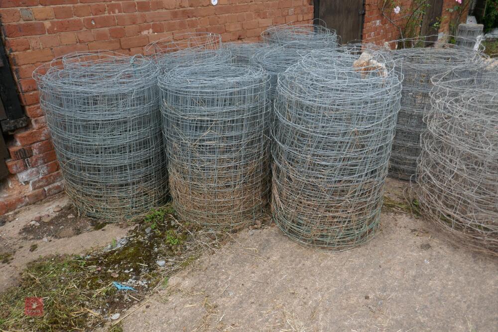 10 ROLLS OF STOCK WIRE AND BARBED