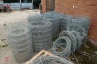 10 ROLLS OF STOCK WIRE AND BARBED - 2