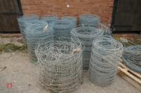 10 ROLLS OF STOCK WIRE AND BARBED - 3